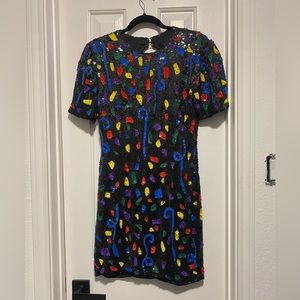 Vintage 1980’s sequin party dress in excellent condition size S